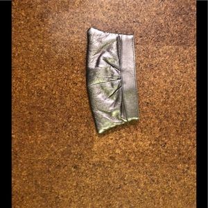 Lauren Merkin bronze metallic clutch